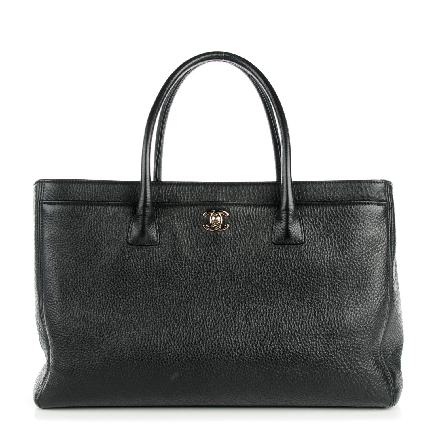 Chanel Calfskin Cerf Executive Shopper Tote Black 1 of 7