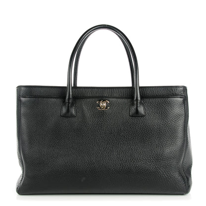 Chanel Calfskin Cerf Executive Shopper Tote Black 1 of 7