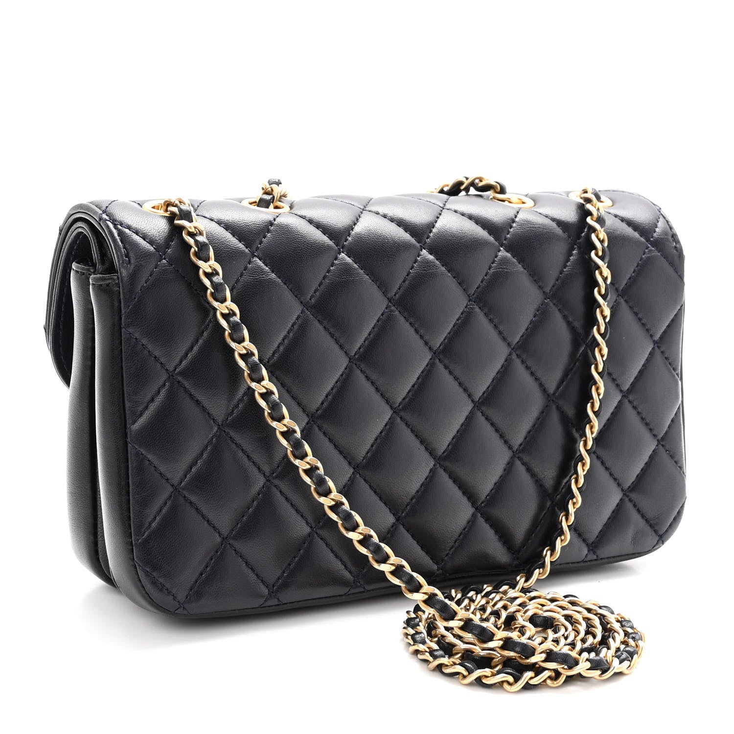 Chanel Lambskin Quilted Small CC Chic Flap Black 3 of 9