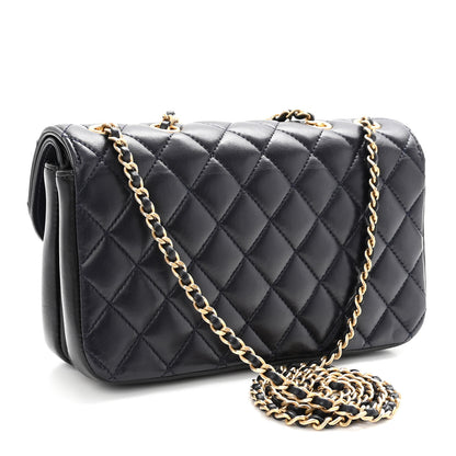 Chanel Lambskin Quilted Small CC Chic Flap Black 3 of 9