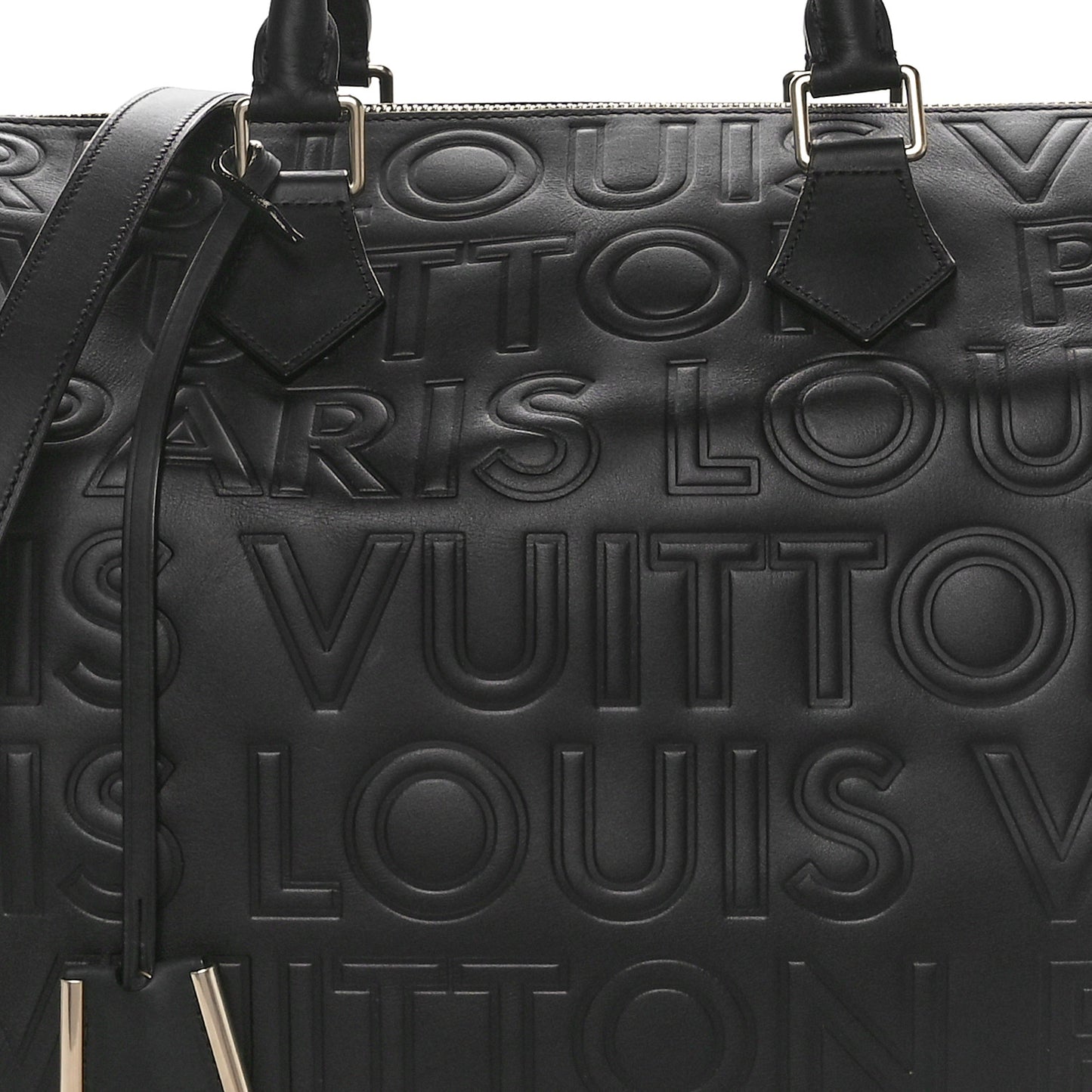 Calfskin Embossed Speedy Cube 30 Black