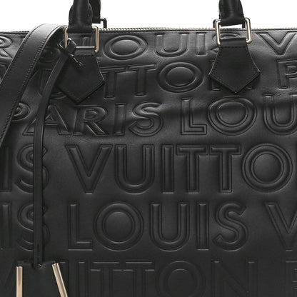 Louis Vuitton Calfskin Embossed Speedy Cube 30 Black 8 of 10