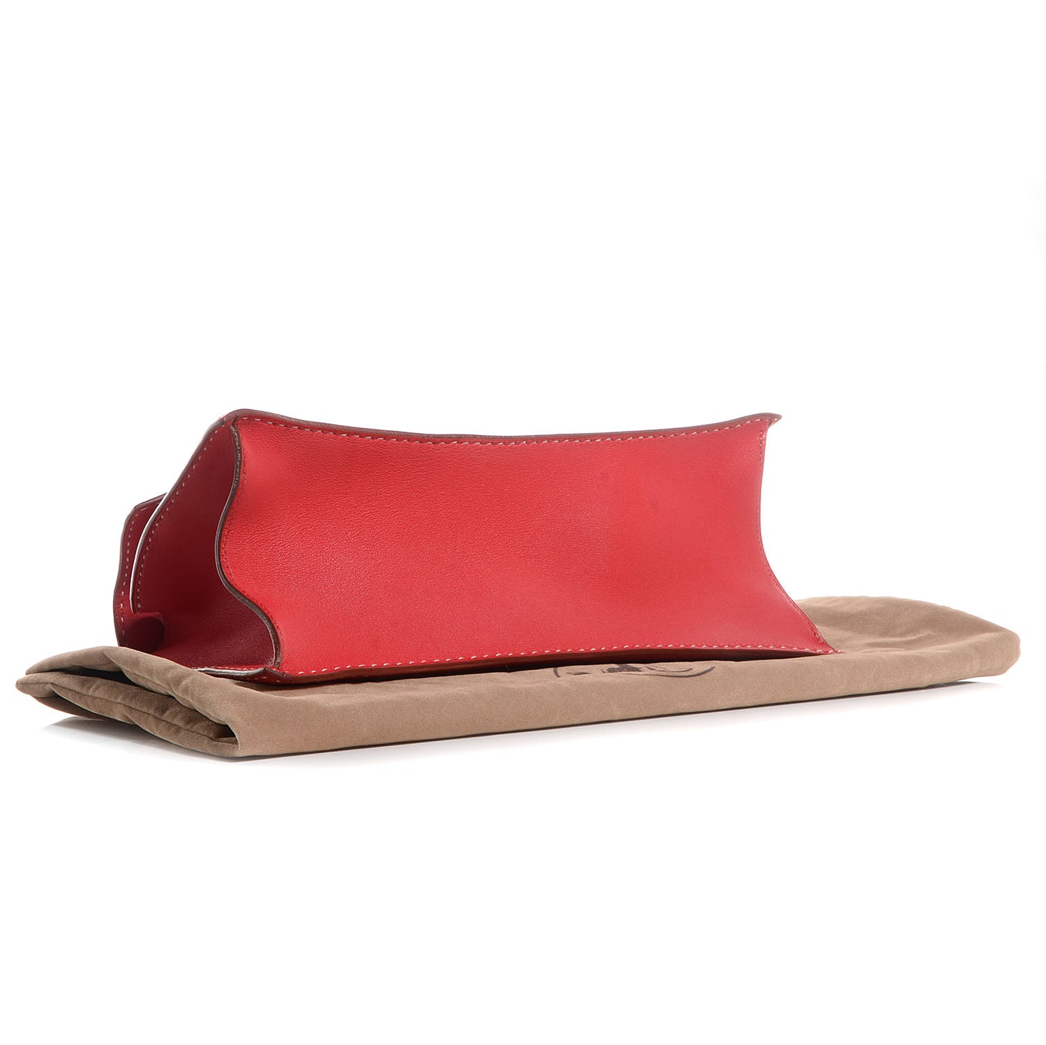 Hermes Veau Gulliver Touareg Abal Handbag Rouge Vif 4 of 10