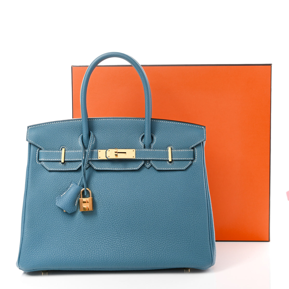Togo BIRKIN 30 Blue Jean