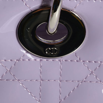 Christian Dior Patent Cannage Lady Dior Medium Lilac 7 of 9