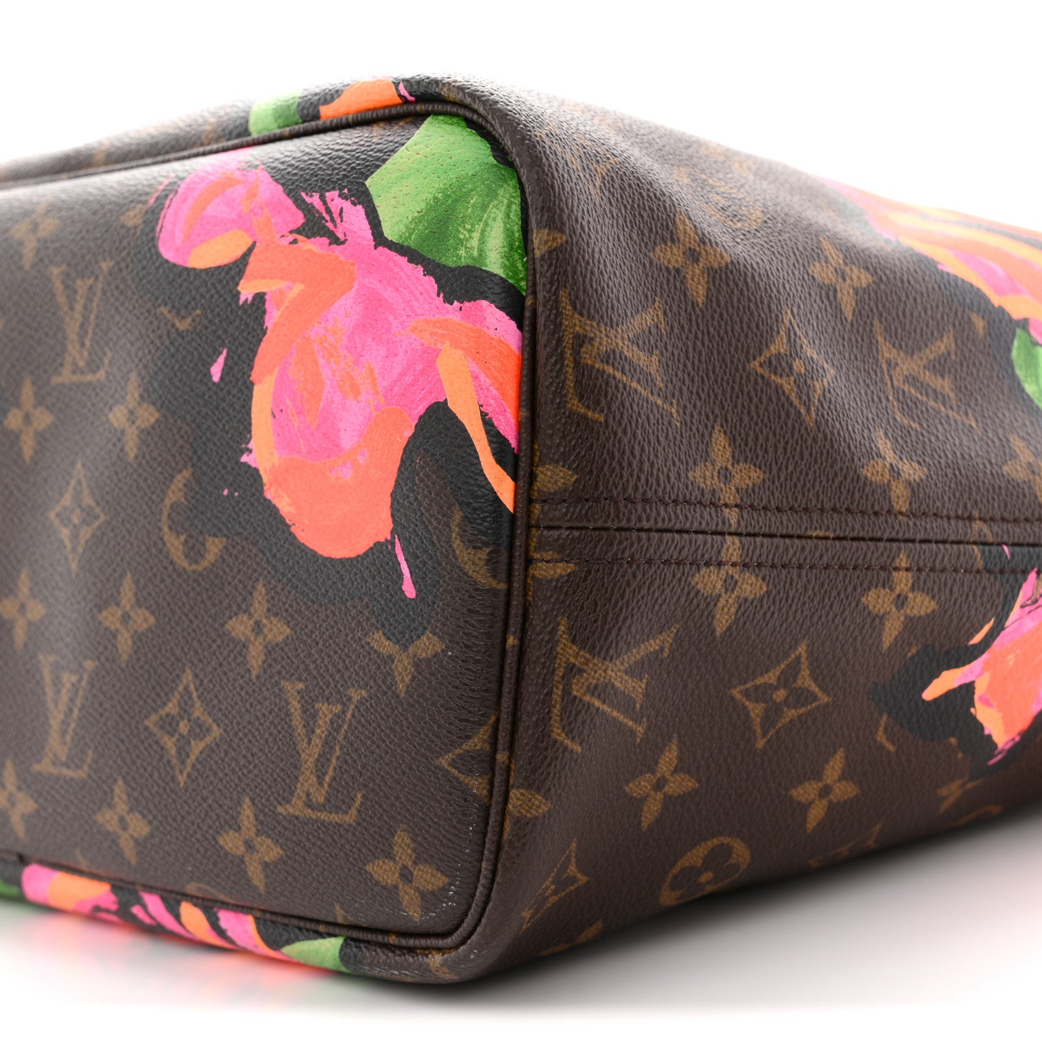 Louis Vuitton Monogram Roses Neverfull MM 9 of 13