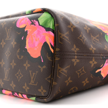 Louis Vuitton Monogram Roses Neverfull MM 9 of 13