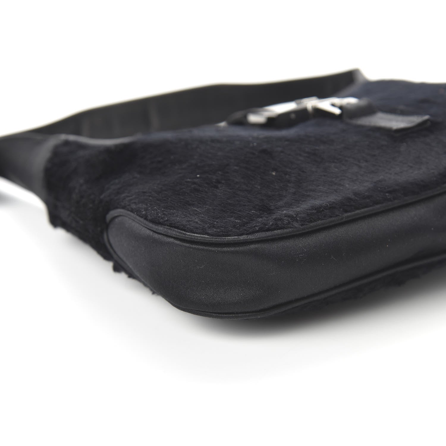 Gucci Nylon Pony Hair Jackie O Hobo Black 6 of 9