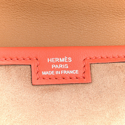 Hermes Veau Grizzly Swift Jige Elan 29 Clutch Malachite Bordeaux 11 of 16