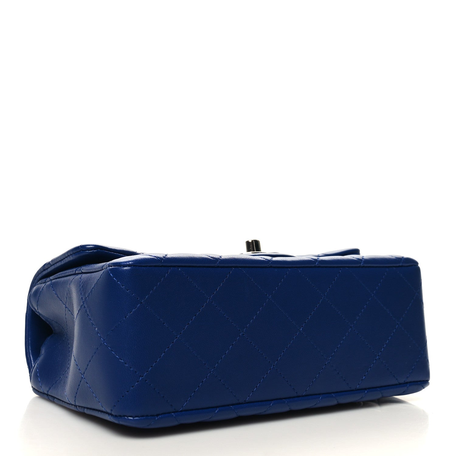 Chanel Lambskin Quilted Mini Rectangular Flap Royal Blue 4 of 11