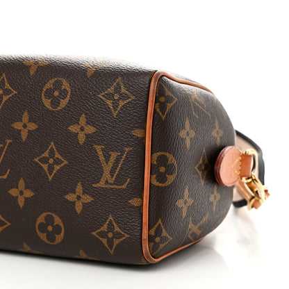 Louis Vuitton Monogram Speedy Bandouliere 20 Black 9 of 16