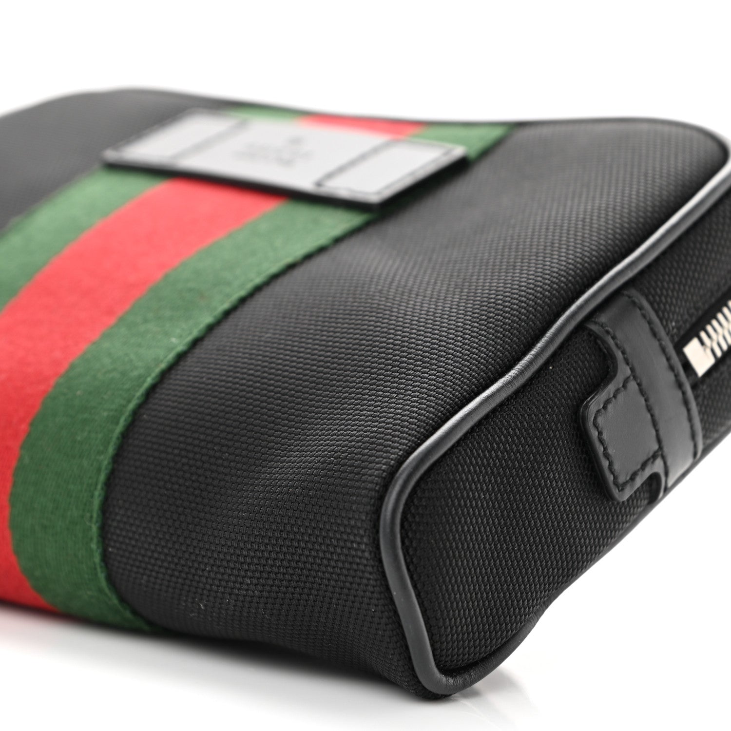 Gucci Canvas Web Slim Belt Bag Black 10 of 10