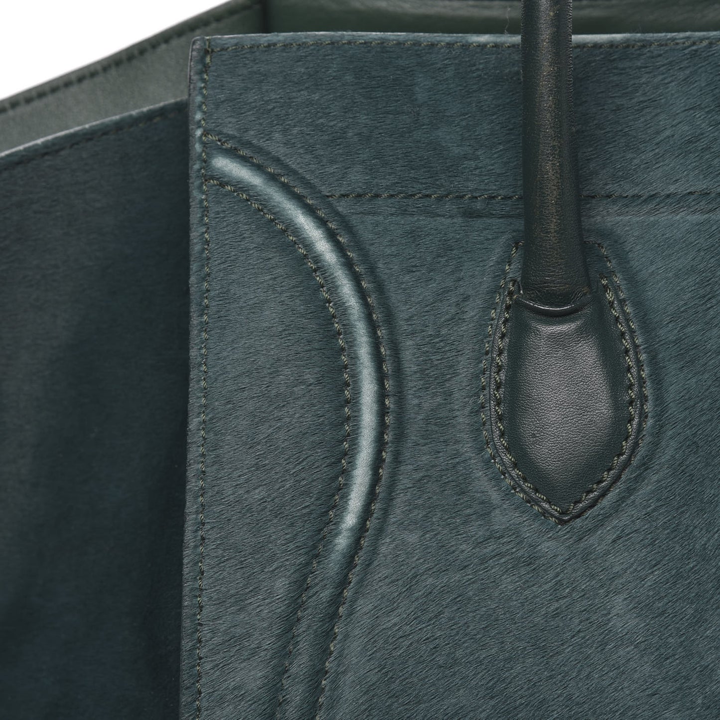Pony Hair Small Phantom Luggage Jade