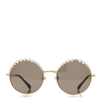 Chanel Pearl Round Sunglasses 4234-H Tortoise 2 of 9