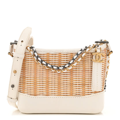 Chanel Rattan Calfskin Small Gabrielle Hobo Beige Ivory 1 of 10
