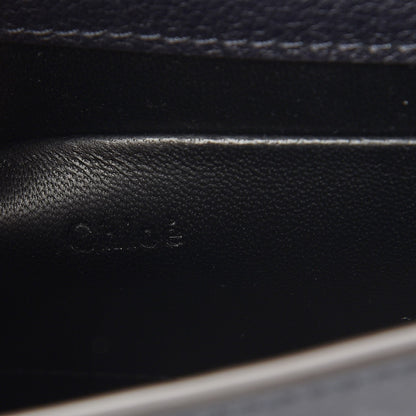 Chloe Suede Calfskin Constellation Studded Small Nile Bracelet Minaudiere Bag Full Blue 6 of 11