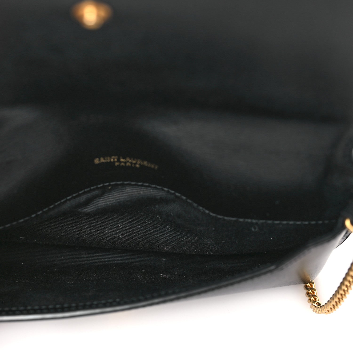 Saint Laurent Smooth Calfskin Monogram Phone Holder Crossbody Black 5 of 9