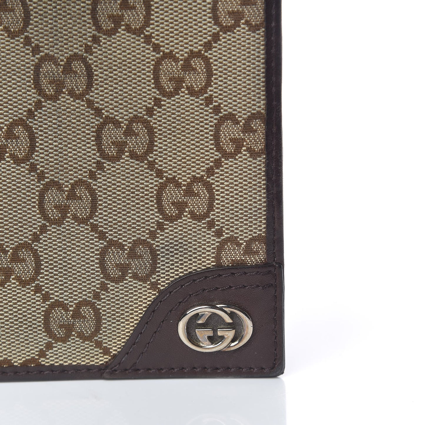 Monogram Mens New Britt Bi-Fold Wallet Dark Brown