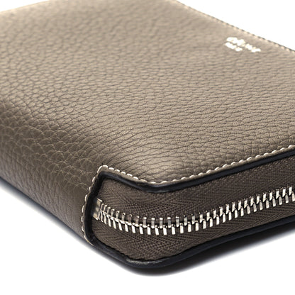 Celine Drummed Calfskin Zip Around Multifunction Wallet Souris 8 of 8