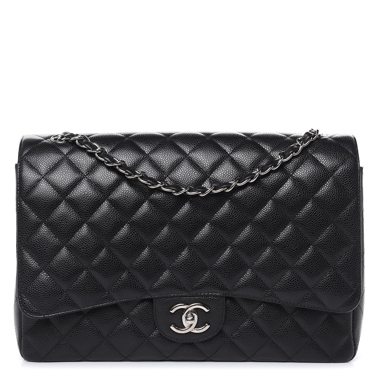 Chanel Caviar Quilted Maxi Double Flap Black 1 of 12
