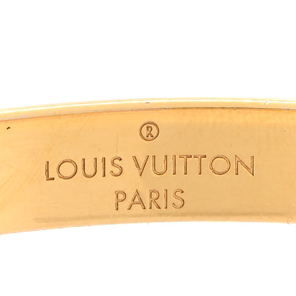 Louis Vuitton Brass Monogram Nanogram Cuff M Gold 4 of 7