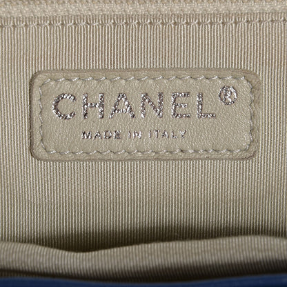 Chanel Washed Lambskin Chain Around Medium Messenger Blue 6 of 7