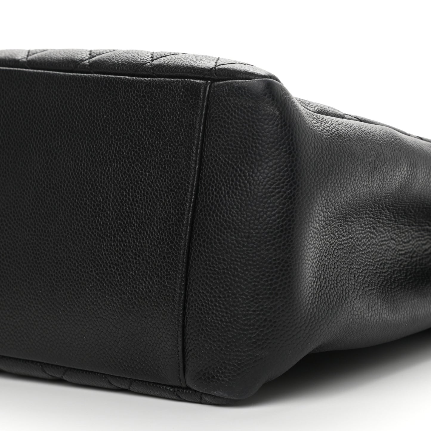 Caviar Quilted Grand Shopping Tote GST Black