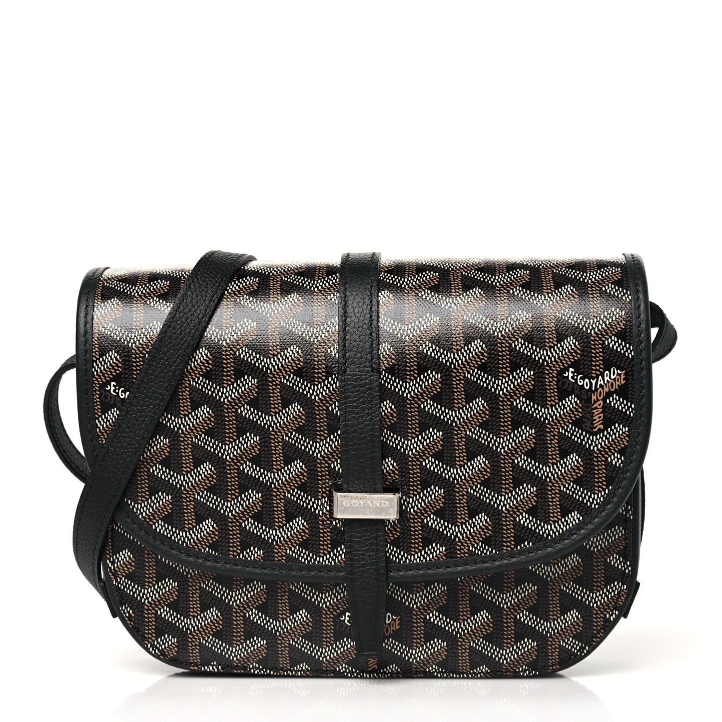 Goyardine Belvedere II PM Messenger Bag Black