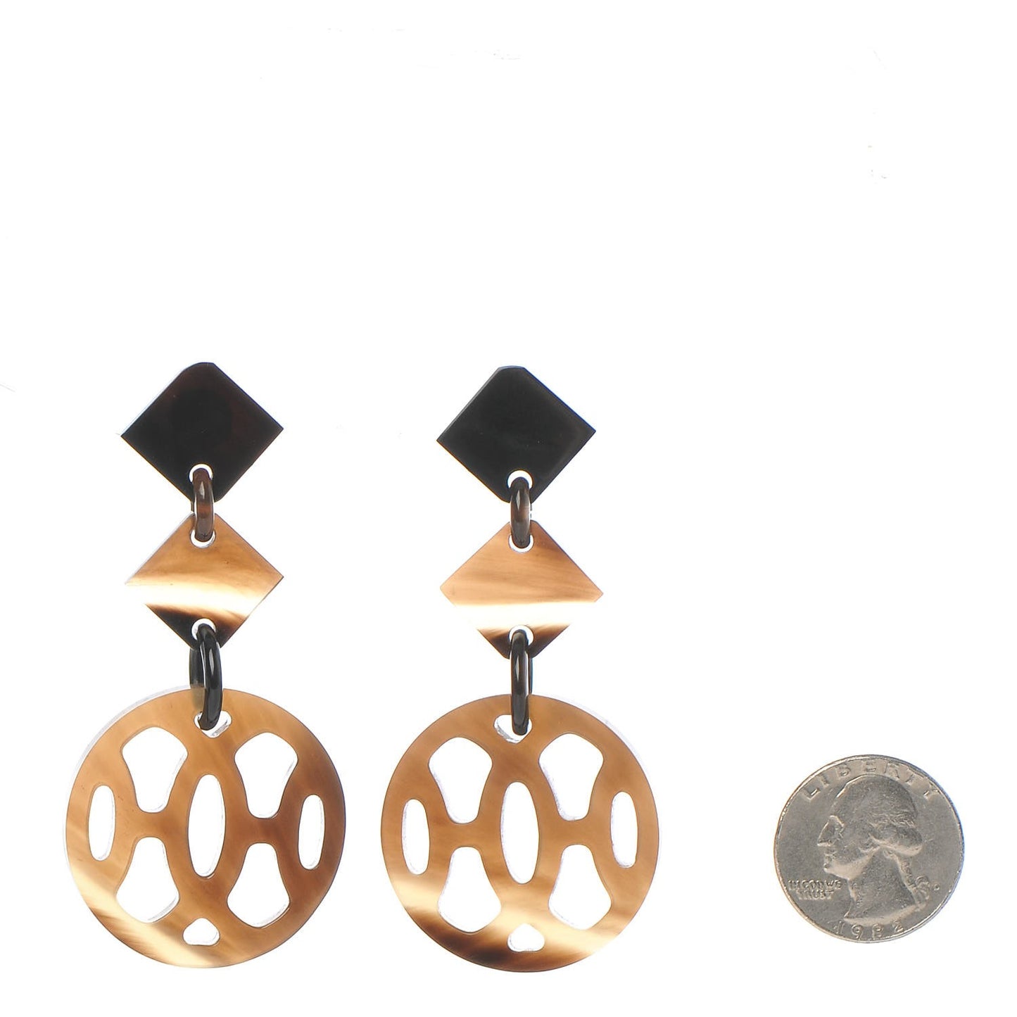 Buffalo Horn Silver Lift GM Earrings