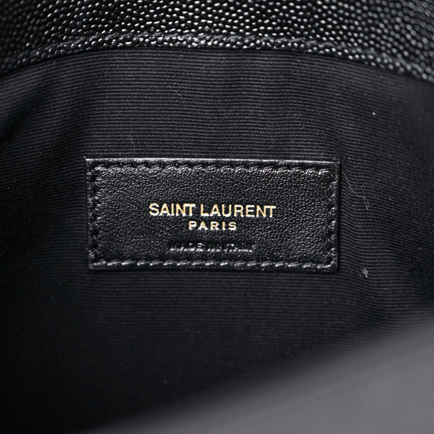 Saint Laurent Grain De Poudre Uptown Pouch Black 6 of 11