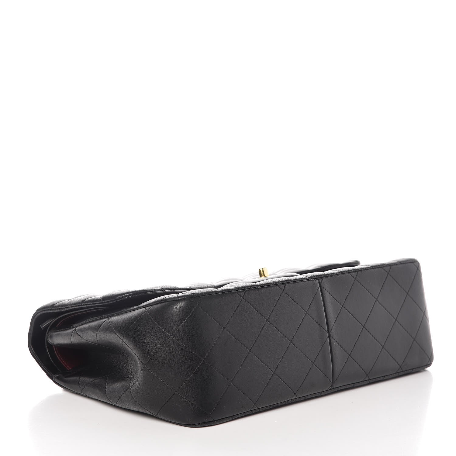 Chanel Lambskin Quilted Jumbo Double Flap Black 4 of 11