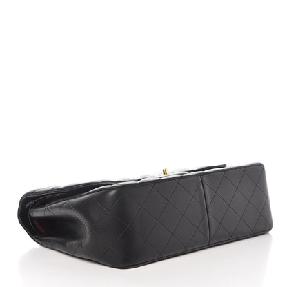 Chanel Lambskin Quilted Jumbo Double Flap Black 4 of 11