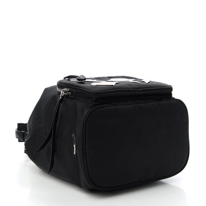 Prada Tessuto Nylon Saffiano Smalto Mini Bucket Crossbody Bag Black 4 of 9