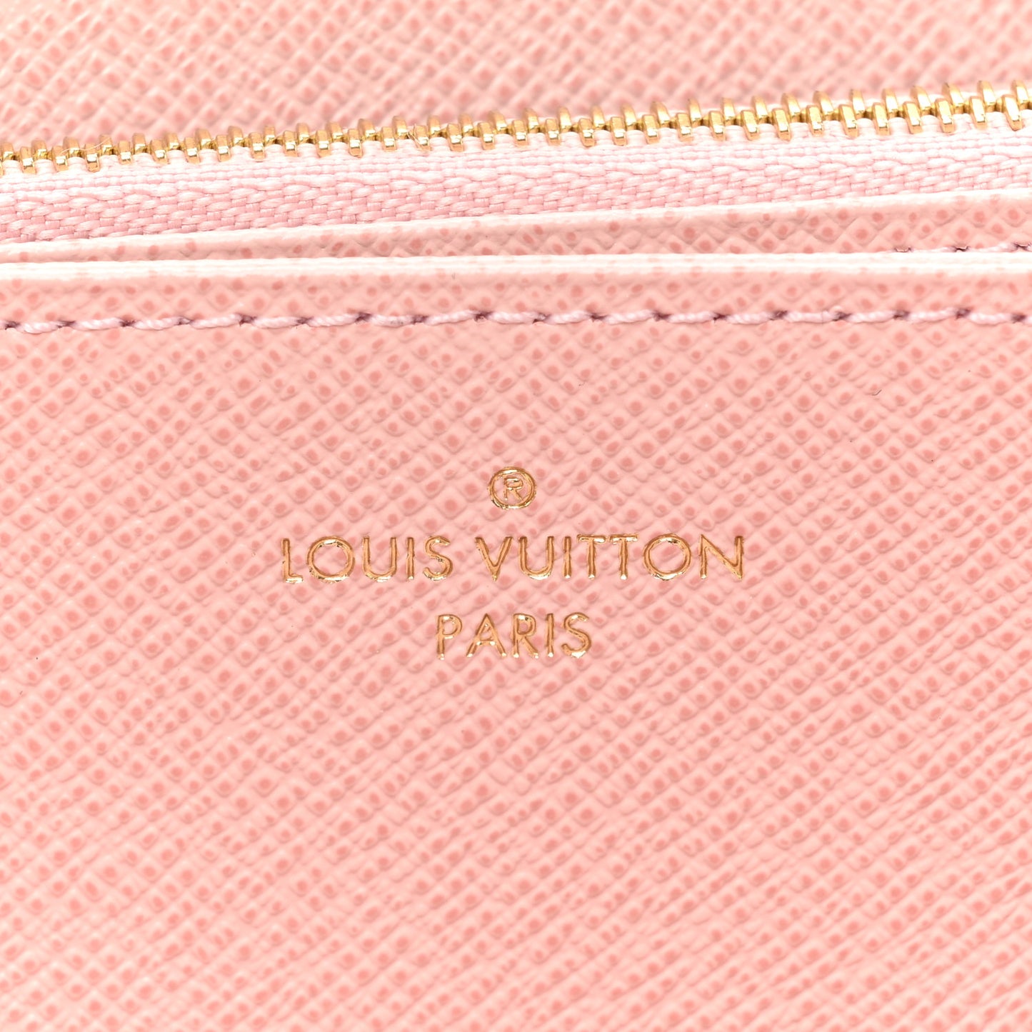 Damier Azur Clemence Wallet Rose Ballerine