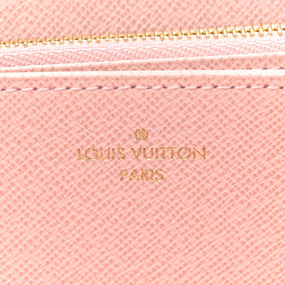 Louis Vuitton Damier Azur Clemence Wallet Rose Ballerine 10 of 13
