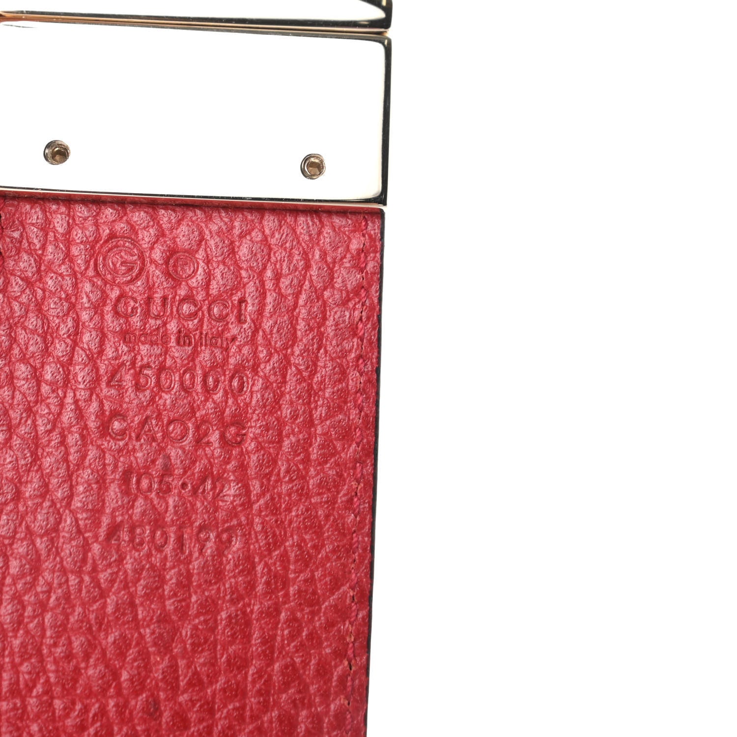 Gucci Calfskin 1973 Reversible Belt 105 42 Black Red 3 of 5