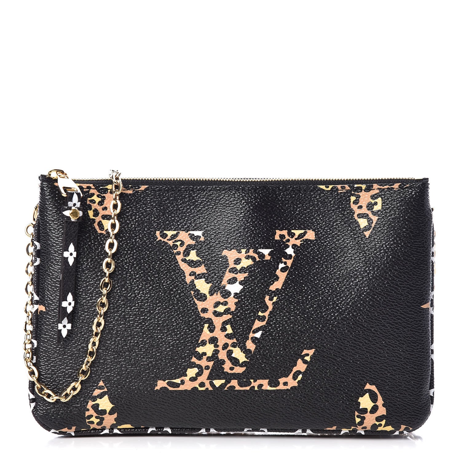 Louis Vuitton Monogram Giant Jungle Pochette Double Zip Black 1 of 10