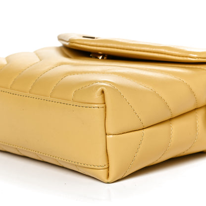 Saint Laurent Calfskin Y Quilted Monogram Toy Loulou Crossbody Bag Sunflower 11 of 11