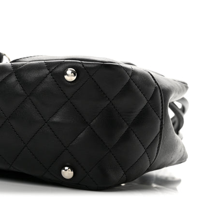 Chanel Calfskin Quilted Large Cambon Bowler Black 10 of 14