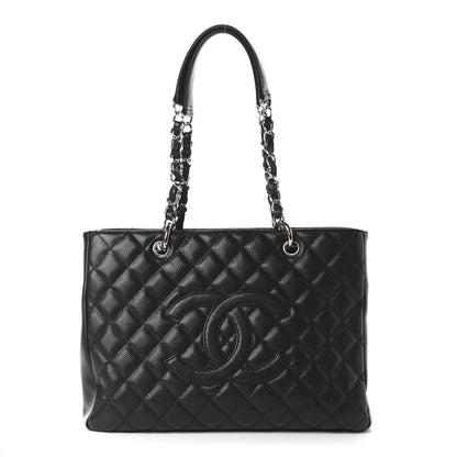 Chanel Caviar Quilted Grand Shopping Tote GST Black 1 of 10