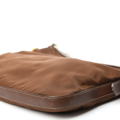 Prada Tessuto Nylon Saffiano Messenger Bag Corinto 7 of 10