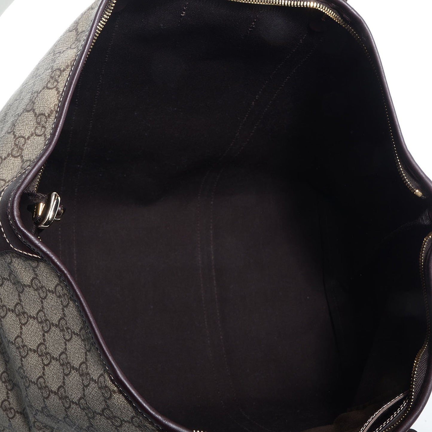 GG Supreme Monogram Medium Joy Tote Bag Brown