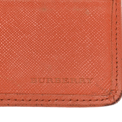 Burberry Calfskin House Check Continental Flap Wallet Orange 20 of 22