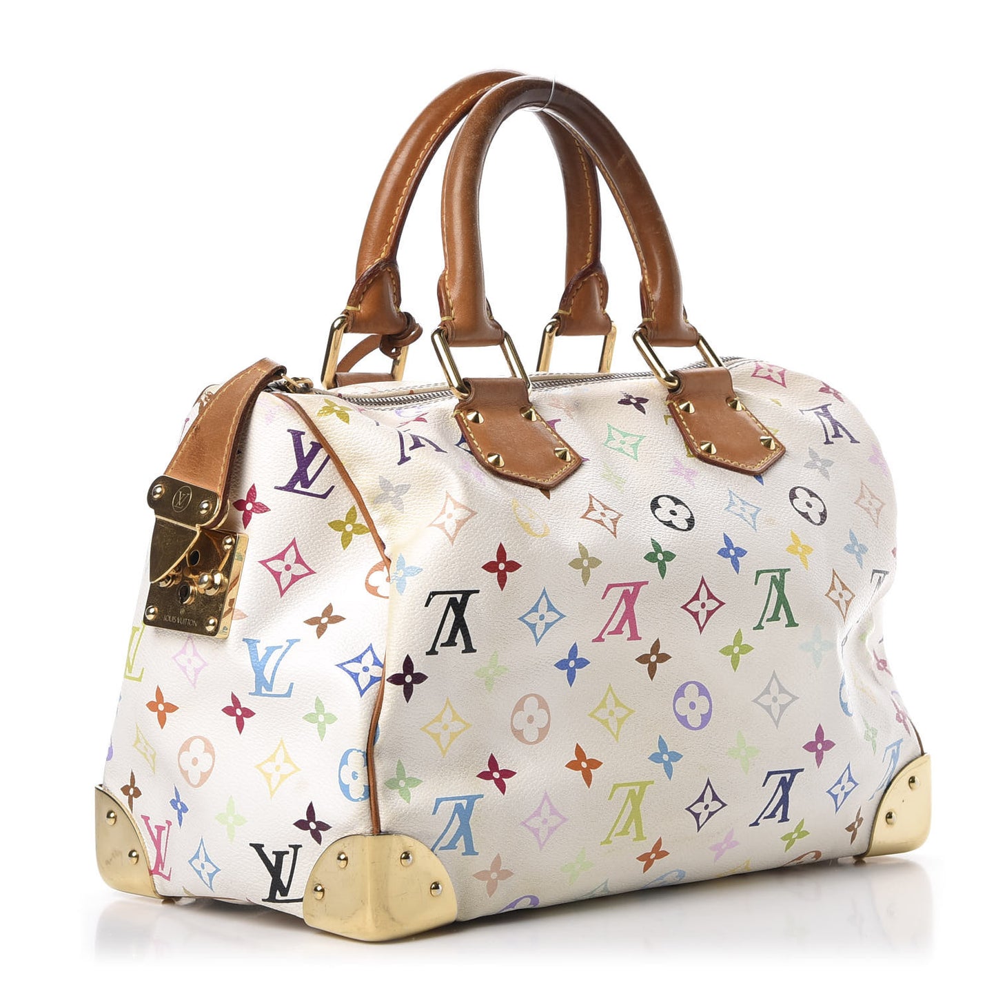 Monogram Multicolor Speedy 30 White