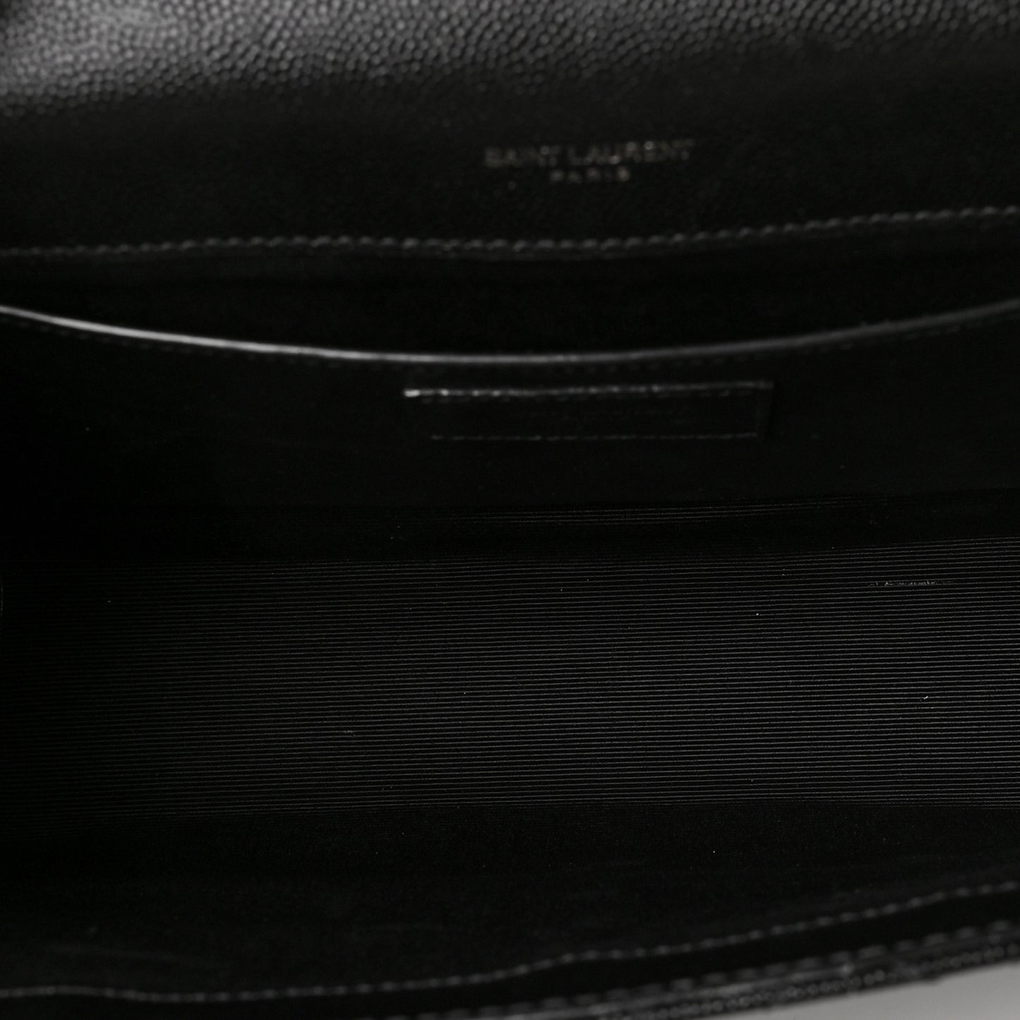Grain De Poudre Textured Mixed Matelasse Triquilt Medium Monogram Satchel Black