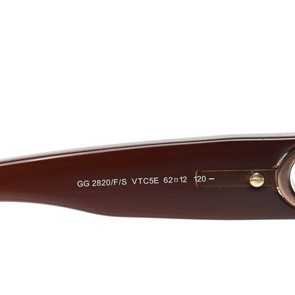 Gucci Crystal GG Sunglasses GG2820/F/S Brown 6 of 7