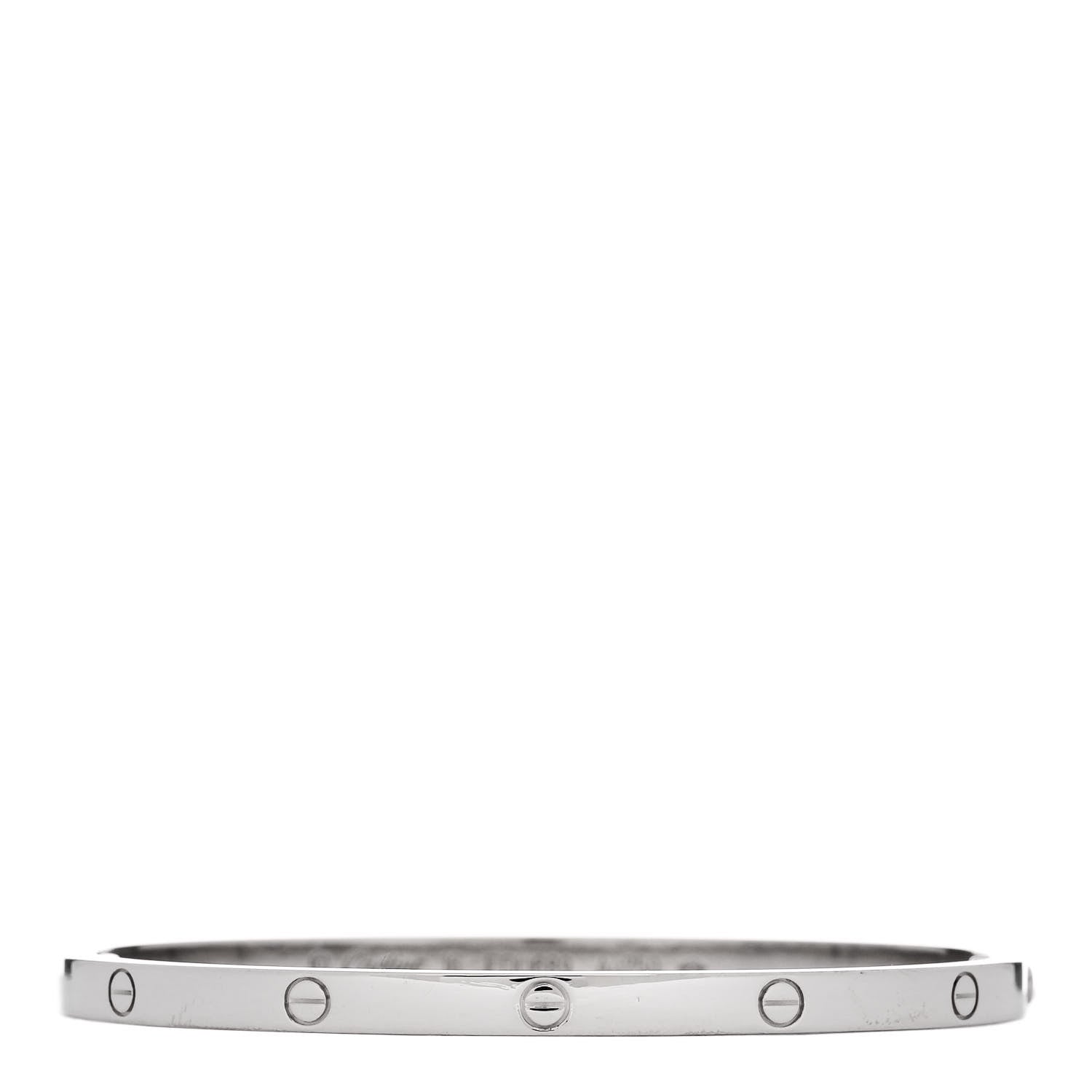 Cartier 18K White Gold Small LOVE Bracelet 16 1 of 6