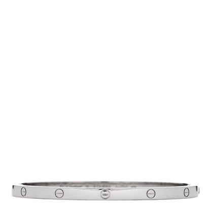 Cartier 18K White Gold Small LOVE Bracelet 16 1 of 6