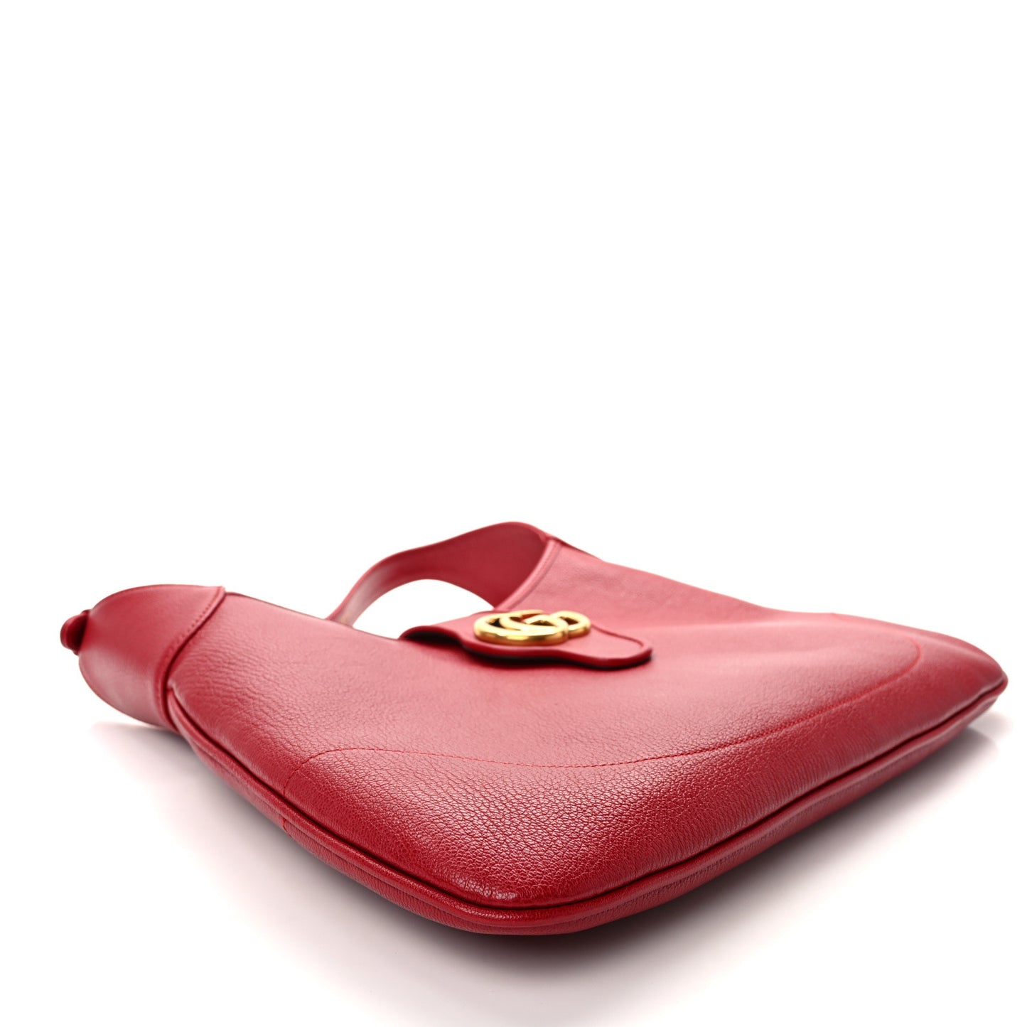 Goatskin Medium Aphrodite Shoulder Bag Hibiscus Red