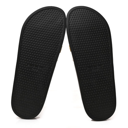 Givenchy Metallic Rubber Logo Pool Slide Sandals 44 Gold 5 of 8
